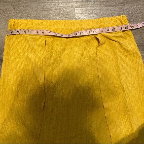 Shein Yellow Crop Top Shrug 1X and Long Slit Skirt 3X Set NWOT (fits 14 16 18) - Picture 7 of 13